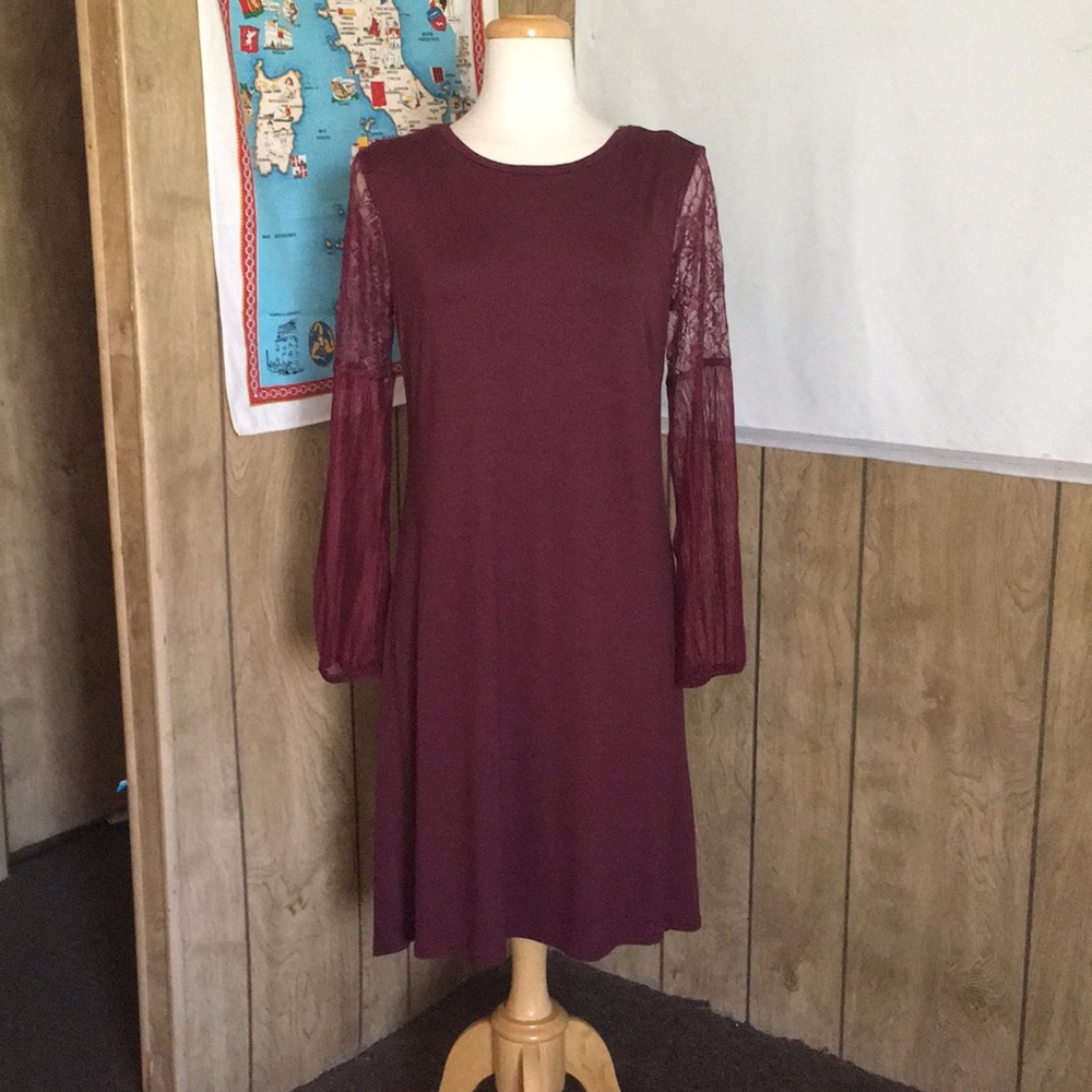 Apt 9 Burgundy Knit Dress